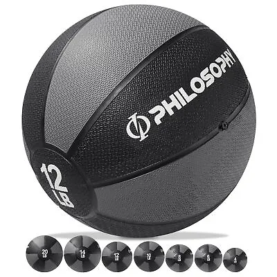 Medicine Ball 4-20 LB - Weighted Fitness Non-Slip Ball • $23.99