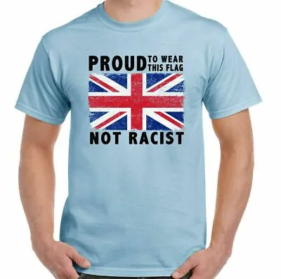 Union Jack Flag T-Shirt Immigration Football Rugby St Georges Day Proud Mens Top • £12.99