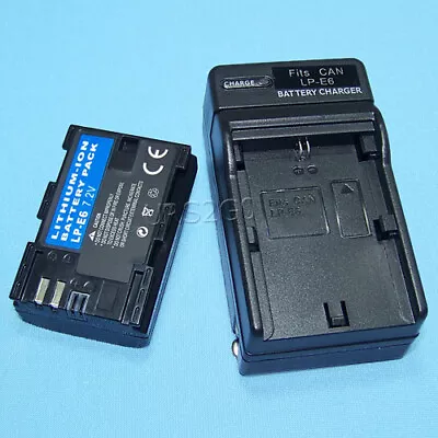 Battery Or AC Charger Bundle For Canon EOS 80D 6D 7D 70D 60D 5D Mark II III • $38.88
