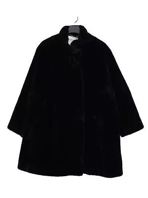 Jaeger Women's Coat UK 16 Blue Acrylic With Cotton Overcoat • £14.40