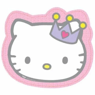 Hello Kitty Pink Plates Shaped Party Paper Plates Tableware 8 Pack Brand New • £2.99
