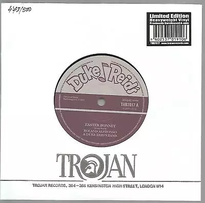 £14.95 • Buy Roland Alphonso - Easter Bonnet, 2012 Ltd. Edition Reggae 45 478/500 VG+/VG