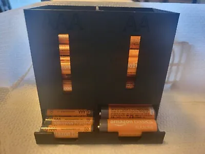 AA - AAA Battery Storage Dispenser  Case  Holder  Box  Organizer 3D Printed • $13.99