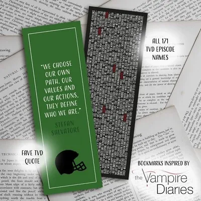 The Vampire Diaries Bookmark Stefan Salvatore TVD Merch | Gifts For Book Lovers • £2.50