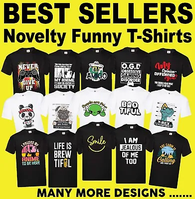 Funny T-Shirt Novelty T Shirts Joke Christmas Birthdays Gift Unisex Men's Womens • £9.95