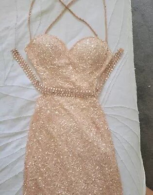$250 • Buy Scala Pink With Sequins Formal/Ball Gown - Size 2 (AUS 6/8) Worn Once.