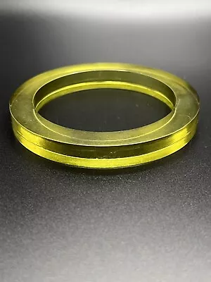 Vintage 60’s Modernist Clear Yellow Lucite Bangle Bracelet • $14.99