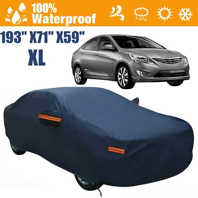 6-Layers Full Car Cover Waterproof All Weather Protection Anti-UV Cotton Lining • $31.79