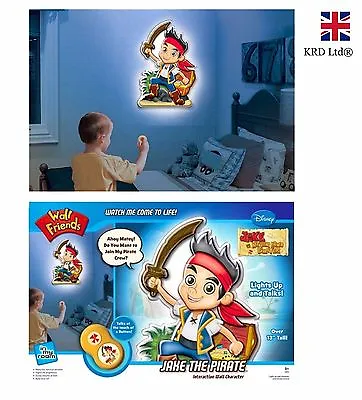 £14.59 • Buy Disney JAKE AND THE NEVERLAND Talking Wall Friend Decal Toy Gift LIGHTS+ SOUNDS