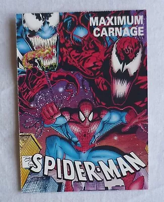 Spider-man Maximum Carnage Promo Trading Card (1993) Marvel Comics • £2.50