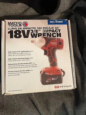 Matco 3/8  Impact Wrench - Tool Only No Battery • $210