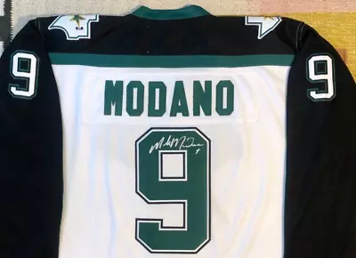 Mike Modano Signed Autograph Dallas Stars NHL Jersey USA • $300