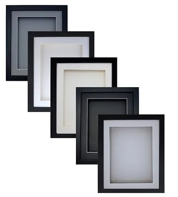 3D Box Black Deep Picture Photo Frame Object Hobby Music Medal Cast Display Cd • £17.99