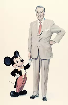 Walt Disney Mickey Mouse Partners Disneyland Disney Drawing Sketch Poster Print • $19.49