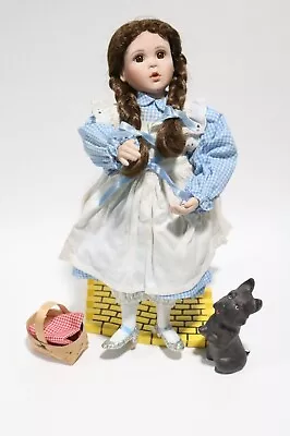 Ashton-Drake Wizard Of Oz Dorthy And Toto Porcelain Doll • $79.99