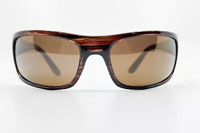 Maui Jim Peahi Sunglasses MJ202-10 Full Rim  Brown Wrap 65-19-120 8319 • $129.99