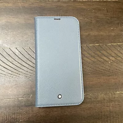 MONTBLANC Sartorial Flipside Cover Case For IPhone 13 Denim Blue (NO BOX) • $150