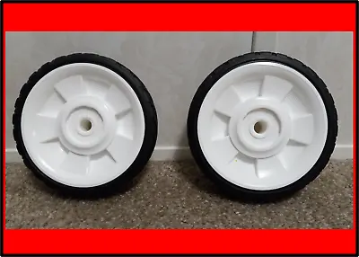 WHOLESALE 6  Inch PLASTIC WHEELS Diamond Tread 1/2  Hub For Lawnmower Or Carts • $9.98