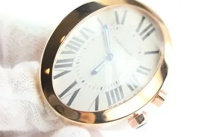Cartier  Ref 3111 18k Rose Gold Plated BaignoireTravel Alarm Clock Watch 147ct2 • $3113.22