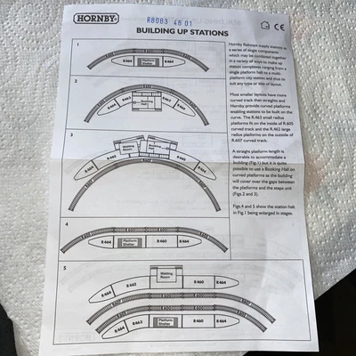 £1.95 • Buy HORNBY R8083 BUILDING UP STATIONS INSTRUCTION LEAFLET - Model Railway