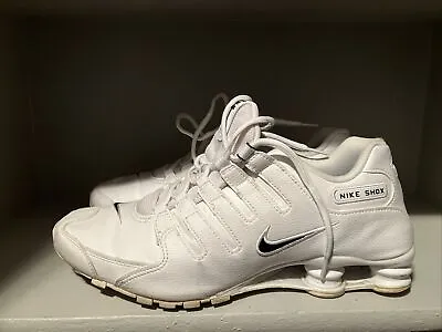 Size 11.5 - Nike Shox NZ EU White Black • $35