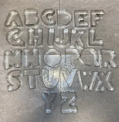 R&M 26 Piece Alphabet Cookie Cutter Set 3 Inches Steel #1954. • £8.75