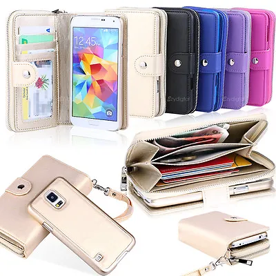 All In One Zip Purse Wallet Leather Case For Samsung Galaxy S9 S10 Plus Note 9 • $14.99