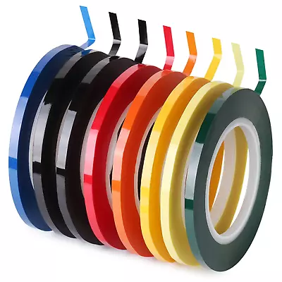 - Whiteboard Tape 8 Pack Assorted Colors Thin Tape For Dry Erase Board White • $12.88