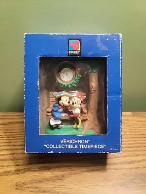 Disney Mickey Mouse Clock Verichron Collectible Timepiece Mickey Minnie Mouse • $14.99