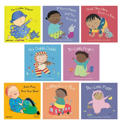 Child's Play Books Nursery Rhyme Board Book Set Of 8 With CD CPYCPBB UPC 678... • $69.99