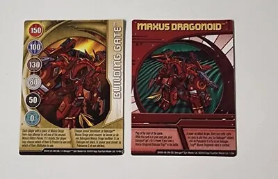$19.95 • Buy Bakugan Maxus Dragonoid Character Ability Card + Building Gate Metal CARD
