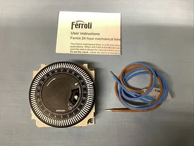 Ferroli 24 Hour Mechanical Boiler Clock (mechanical-fm/1 Stuh) Zu0800510 • £21.95