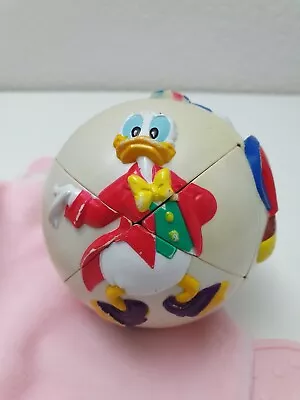 Vintage Disney Rubiks 3D Puzzle Ball Mickey Mouse & Donald Duck • £12.99