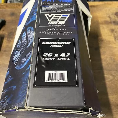 $74.99 • Buy Vee Snowshoe Fatbike Myb Mtn Bicycle Tire 26x4.7  (8800-23)