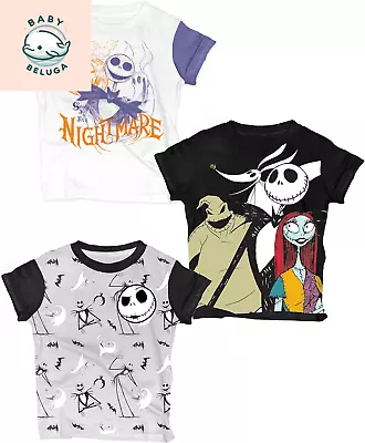 The Nightmare Before Christmas T-Shirts (3 Pack) Jack Skellington Zero & Oogie  • $28.39