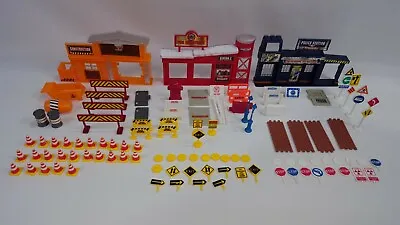 Fire Department Police Station Construction Vintage Mini Playsets Majokit Style • $39.99