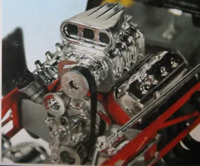 Model1/25  ( Classic Old School) Hemi  Engine With Blower Lots Detail & Chrome • $14.75