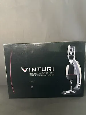 Vinturi Deluxe Essential Red Wine Aerator And Decanter Tower Set • $33.49