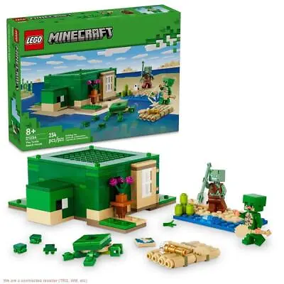 LEGO Minecraft The Turtle Beach House Construction Toy 21254 • $23.83