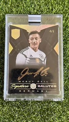 2018 Eminence MESUT OZIL Signature Salutes On Card Auto GOLD #4/5 Germany • $699.99