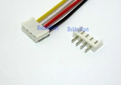 JST EH 2.5 4-Pin Female Connector With Wire L:300mm & Male Connector X 10 Sets • $8.99