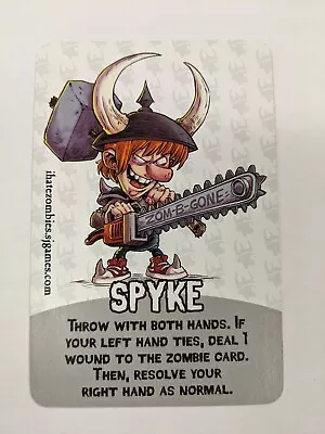 Zombie Munchkin Two Sided Spyke/Zombie Large Promo Card Steve Jackson Games • $6