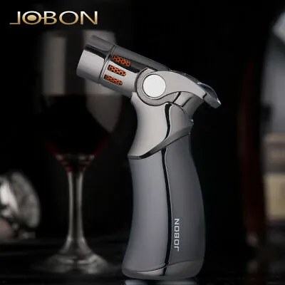 Jobon 4 Flame Jet Torch Lighter Windproof Refillable Gift Cigar Cigarette Grey  • $24.95
