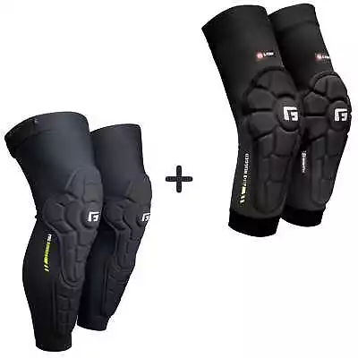 G-FORM PRO RUGGED 2 Long Knee Shin + Elbow Pads Guards Set BMX MTB Protection • $179.99