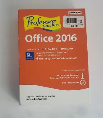 Professor Teaches Office 2016 Factory Sealed • $24.88