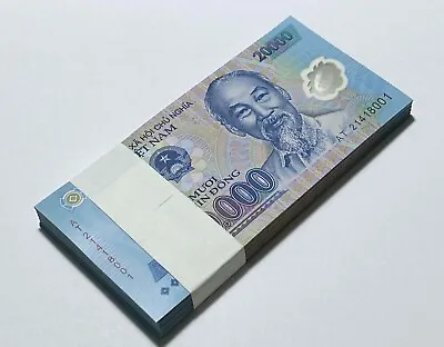 20000 X 5 = 100000 VND Banknotes 20K Vietnamese Dong Uncirculated Vietnam Dong • $15.89