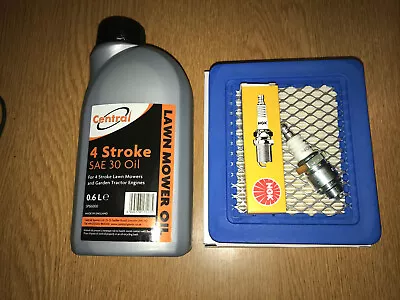 £15.96 • Buy Hayter Harrier 56 Service Kit. Air Filter Spark Plug & Engine Oil B&S Quantum 