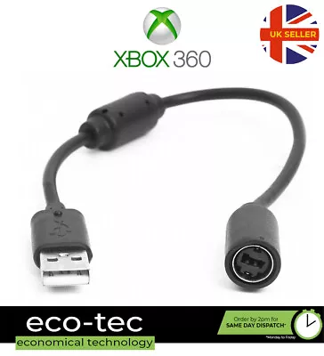 Black Wired Controller Breakaway To PC USB Port Adapter Converter For Xbox 360 • £3.25