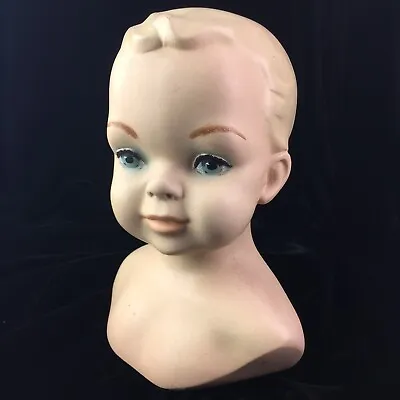 Mannequin Toddler Child Boy Store Display Vintage Bust Head & Shoulders 1950’s • $258