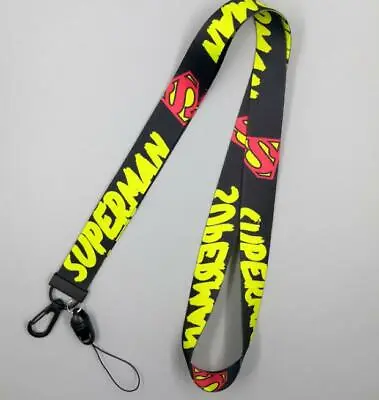 10pcs Superman Neck Strap Lanyard Key Chain Phone Card Badge Holder • $12.60